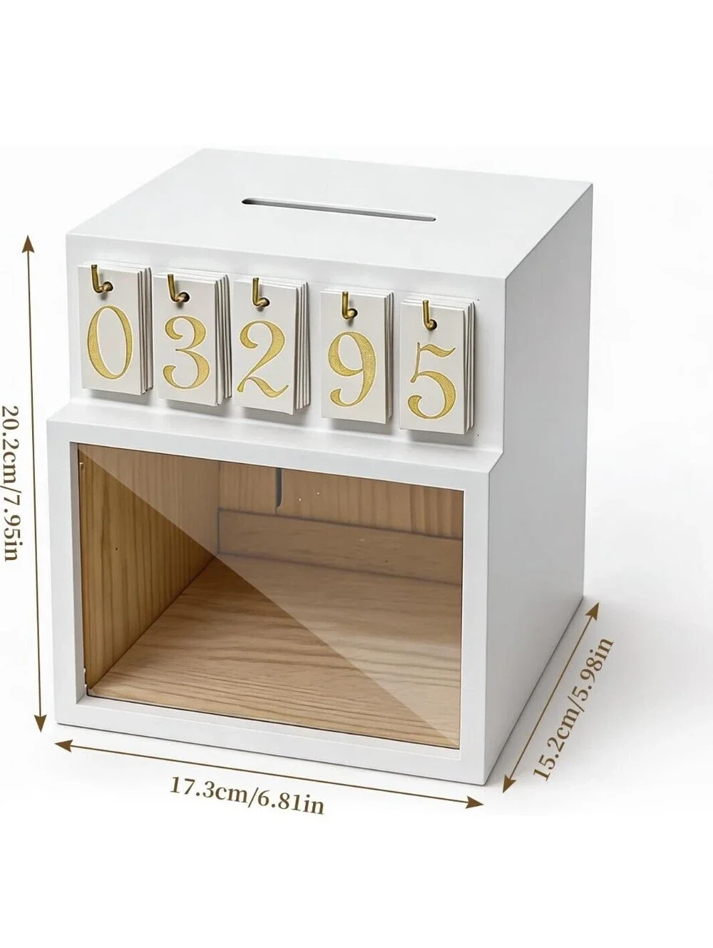 Counting & Challenge Bank Money Box with Lock – Track Savings Goals